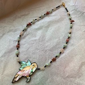 Lee Sands Parakeet Necklace